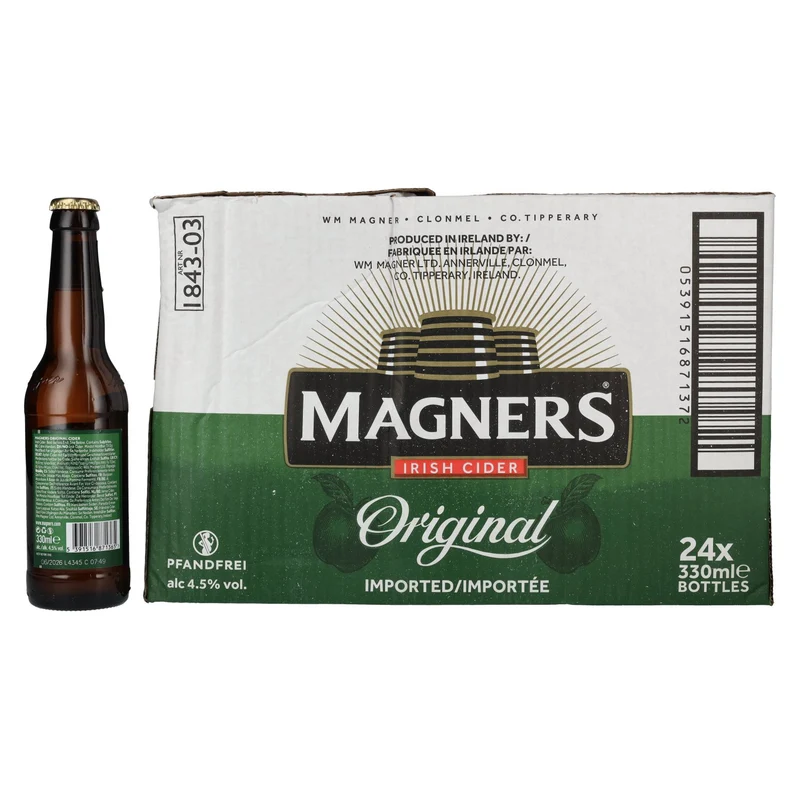 Magners Irish Cider ORIGINAL 4,5% Vol. 24x0,33l