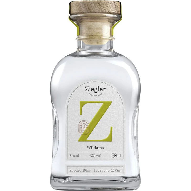 Ziegler Williams Birnenbrand 43% 0,5 Liter