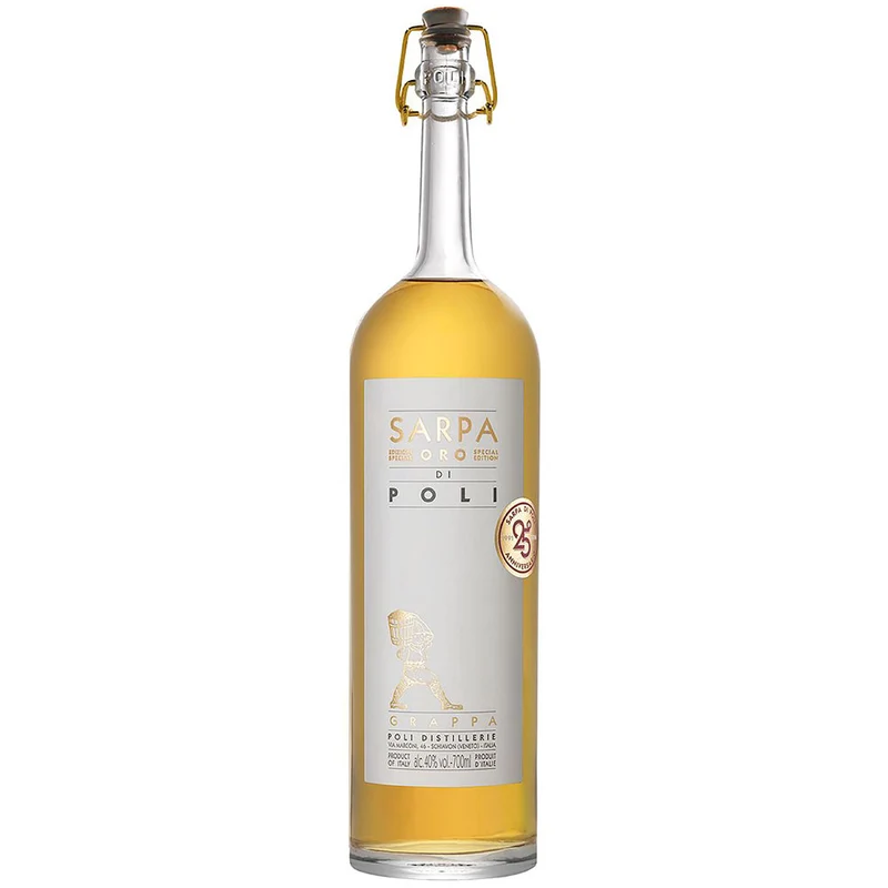Grappa Sarpa Oro di Poli 40% 0,7 Liter