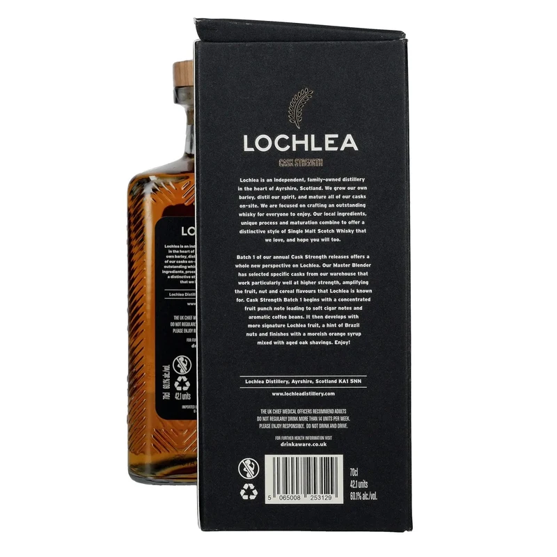 Lochlea CASK STRENGTH Single Malt Whisky Batch 1 60,1% Vol. 0,7l in Geschenkbox