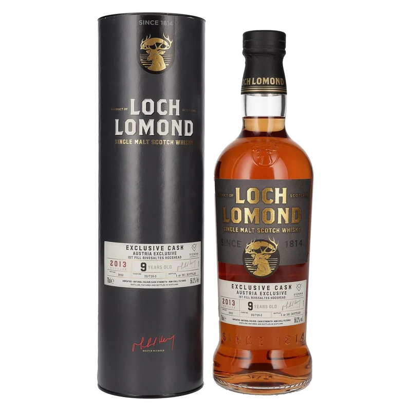 Loch Lomond 9 Years Old RIVESALTES Austria Exclusive Cask 2013 56,2% Vol. 0,7l in Geschenkbox