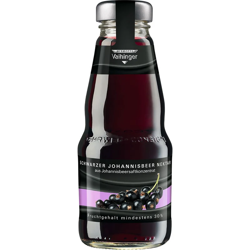 Vaihinger Schwarzer Johannisbeer-Nektar 24x 0,2 Liter (MEHRWEG)