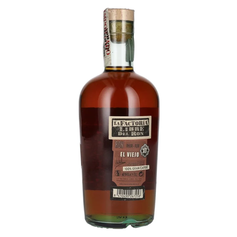 La Factoría Libre Del Ron El Viejo 40% Vol. 0,7l