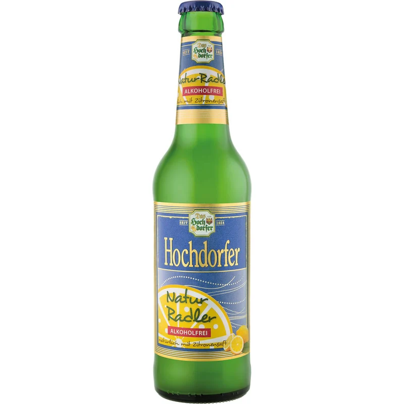 Hochdorfer NaturRadler alkoholfrei 24x 0,33 Liter (MEHRWEG)