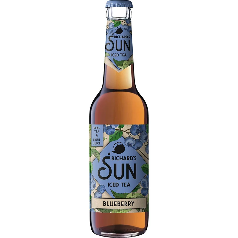 Richard's Sun Eistee Blueberry 24x 0,33 Liter (MEHRWEG)