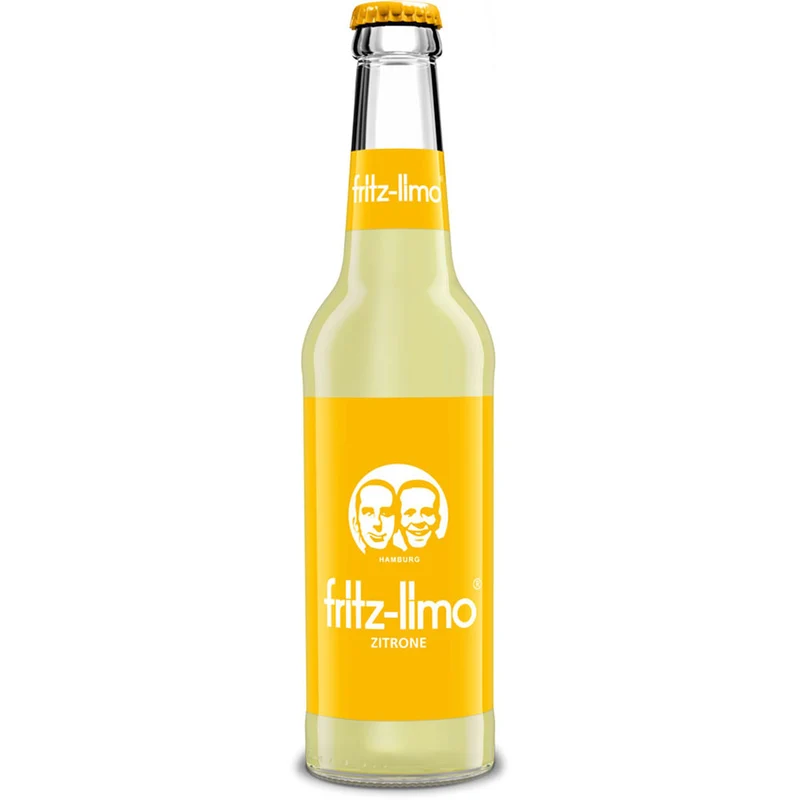 Fritz Limo Zitronen Limonade 24x 0,33 Liter (MEHRWEG)