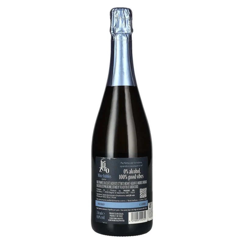 Frizero White Bubbles Sparkling Wine Alcohol Free 0.0 0,75l