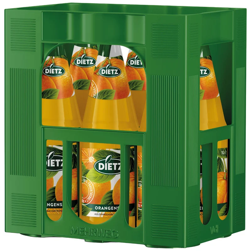 Dietz Orangensaft 6x 1 Liter (MEHRWEG)