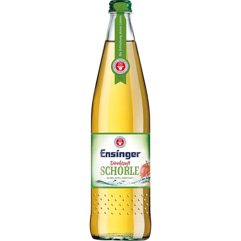Ensinger Direktsaft Apfel-Schorle 12x 0,75 Liter (MEHRWEG)