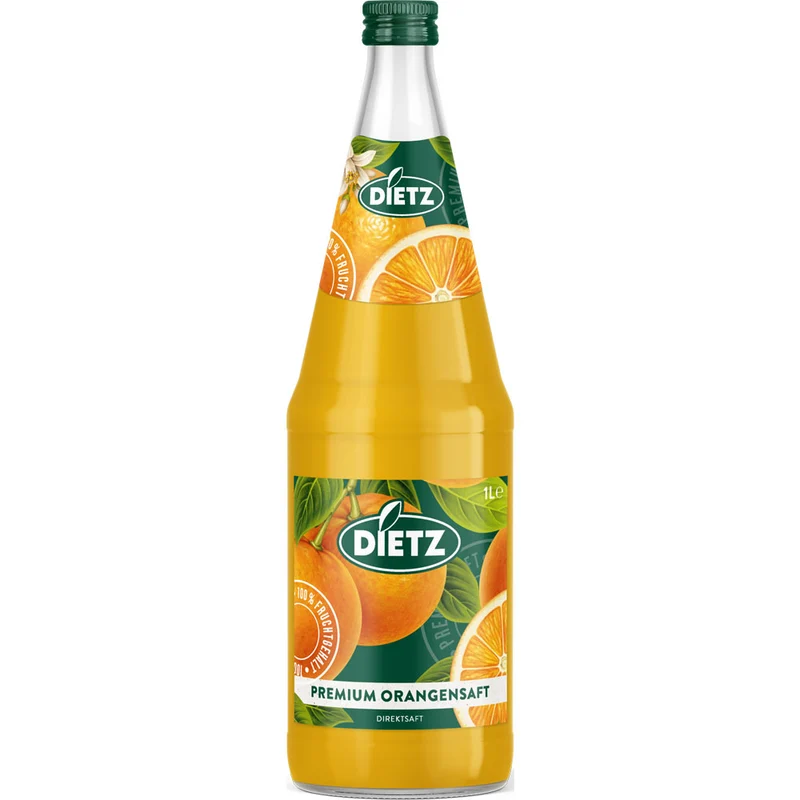 Dietz Orangensaft Premium 1,0 Liter (MEHRWEG)
