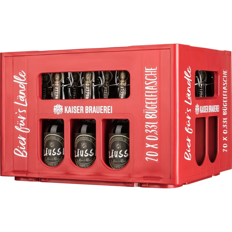 KLÄUSSLE Helles Kellerbier naturtrüb Bügel 20x 0,33 Liter (MEHRWEG)