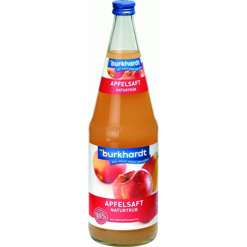 Burkhardt Apfelsaft Naturtrüb 6x 1 Liter (MEHRWEG)