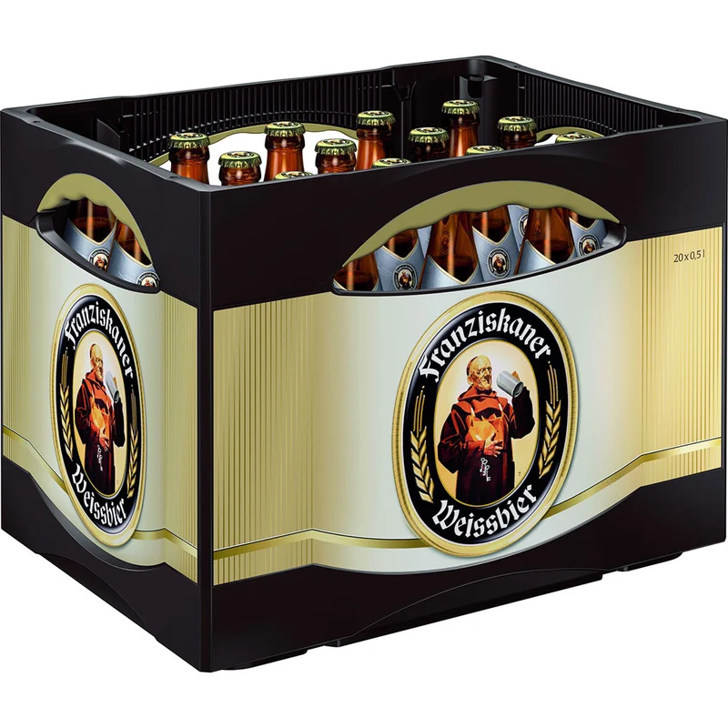 Franziskaner Weißbier Kristall 20x 0,5 Liter (MEHRWEG)