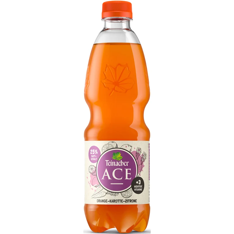 Teinacher ACE Spritzig PET 20x 0,5 Liter (MEHRWEG)
