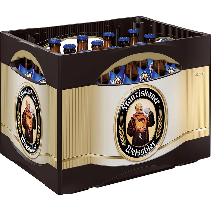 Franziskaner Naturtrübes Weißbier Alkoholfrei 20x 0,5 Liter (MEHRWEG)