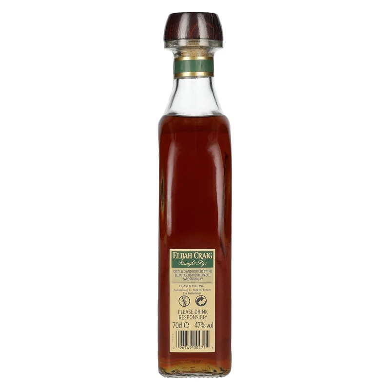 Elijah Craig Kentucky Straight Rye Whiskey 94 Proof 47% Vol. 0,7l