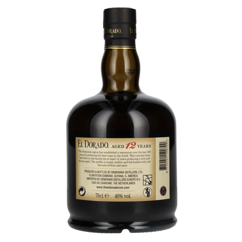 El Dorado 12 Years Old Finest Demerara Rum 40% Vol. 0,7l