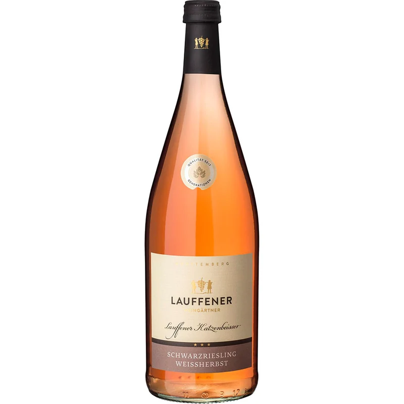Lauffener Katzenbeißer Schwarzriesling Weißherbst QbA lieblich 12x 1 Liter (MEHRWEG)