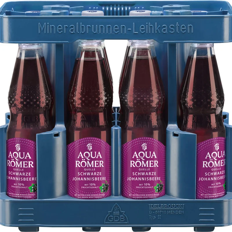 Aqua Römer Quelle Schwarze Johannisbeere PET 12x 0,5 Liter (MEHRWEG)