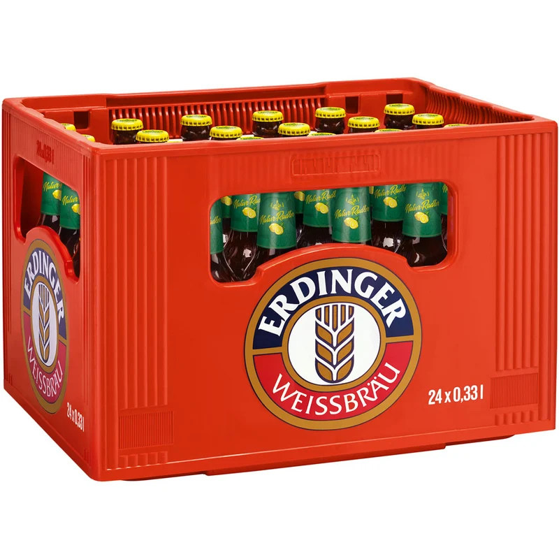 Erdinger Brauhaus Natur-Radler 24x 0,33 Liter (MEHRWEG)