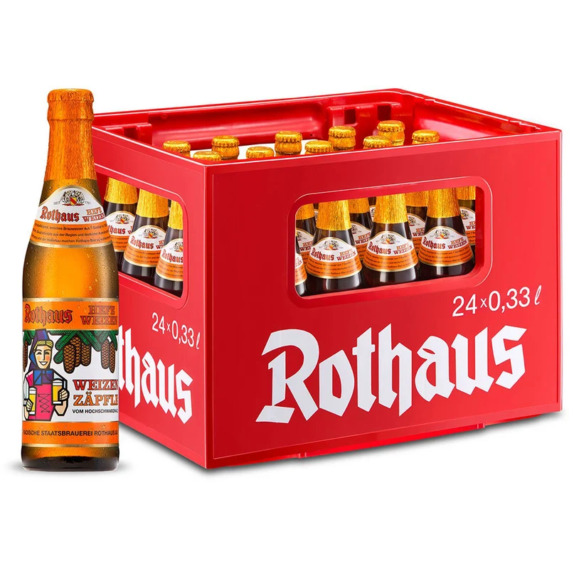 Rothaus Hefe Hell 24x 0,33 Liter (MEHRWEG)