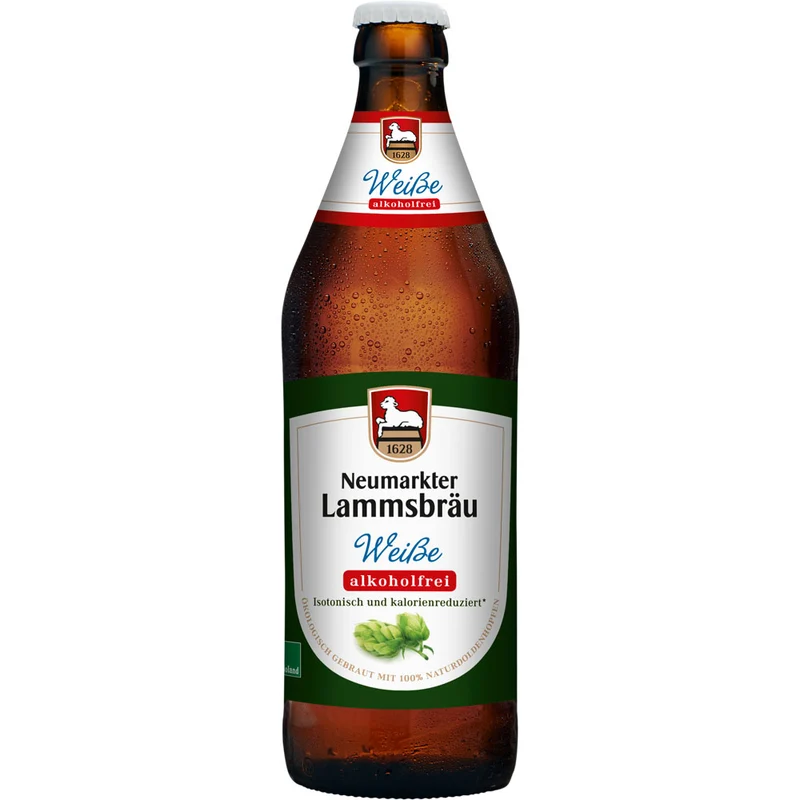 Lammsbräu Weiße Alkoholfrei BIO 10x 0,5 Liter (MEHRWEG)