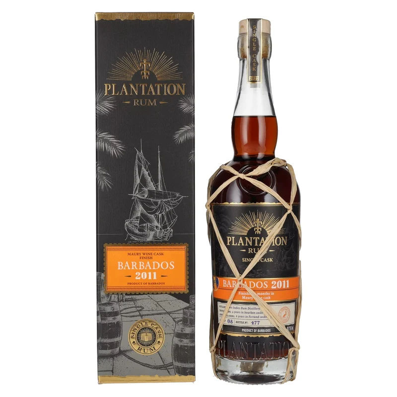 Plantation Rum BARBADOS Single Cask Maury Wine Cask Finish 2011 48,1% Vol. 0,7l in Geschenkbox
