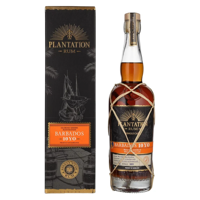 Plantation Rum BARBADOS 10 Years Old Oloroso Sherry Maturation Edition 2021 49% Vol. 0,7l in Geschenkbox