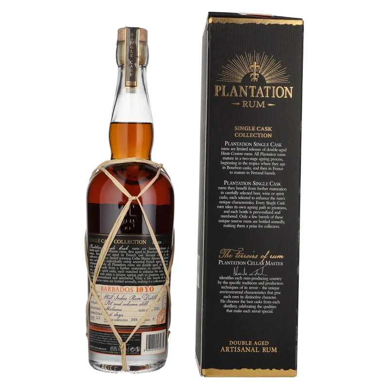 Plantation Rum BARBADOS 10 Years Old Oloroso Sherry Maturation Edition 2021 49% Vol. 0,7l in Geschenkbox