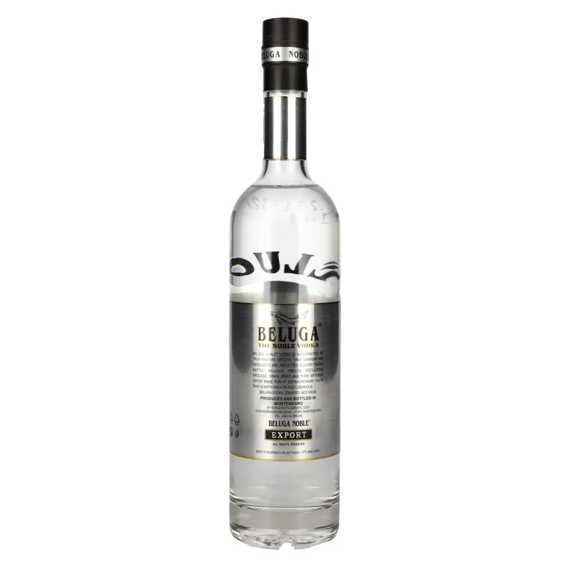 Beluga Noble Vodka EXPORT Montenegro 40% Vol. 0,5l