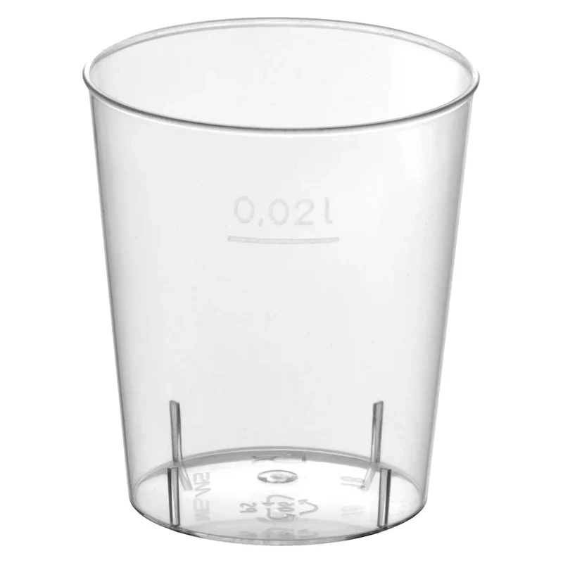 Becher Stamperl GLASKLAR 2 cl 40 Stk.