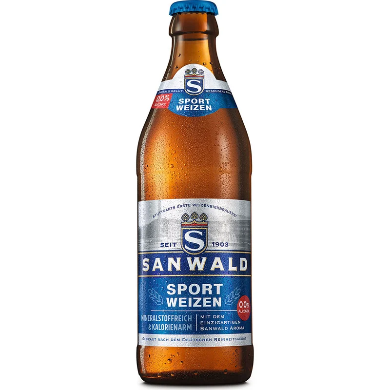 Sanwald Sport Weizen Alkoholfrei 20x 0,5 Liter (MEHRWEG)