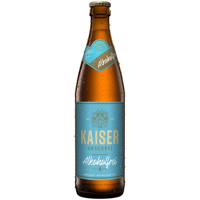Kaiser Hefe Weizen Alkoholfrei 20x 0,5 Liter (MEHRWEG)