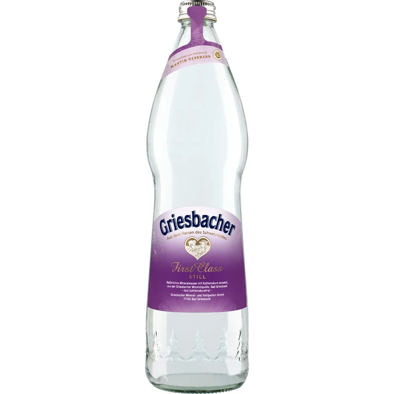 Griesbacher First Class Mineralwasser Still 12x 0,75 Liter (MEHRWEG)