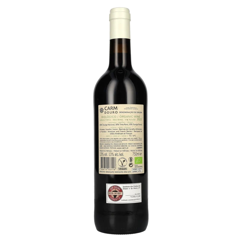CARM Biológico Organic Wine Tinto Red Douro 2022 13% Vol. 0,75l