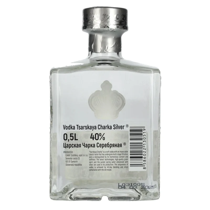 Tsarskaya Charka SILVER Vodka 40% Vol. 0,5l