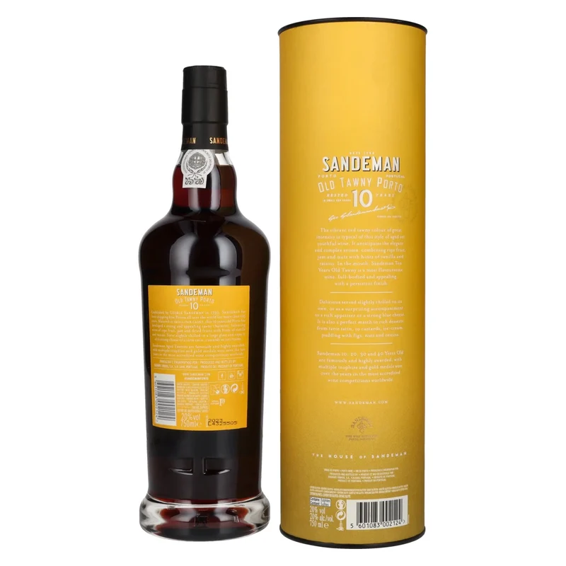 Sandeman 10 Years OLD TAWNY Porto 20% Vol. 0,75l in Geschenkbox