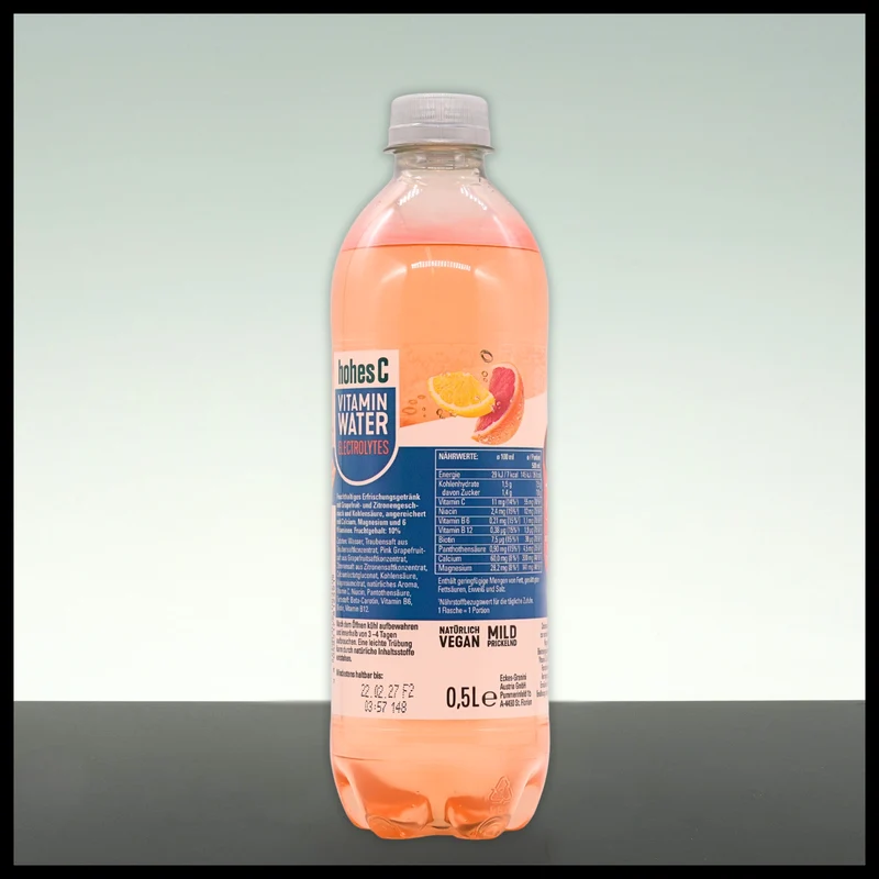 Hohes C Vitamin Water ELECTROLYTES Grapefruit-Zitrone 0,5L