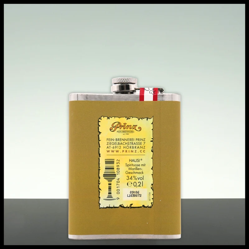 Prinz Flachmann Hausschnaps Marille 0,2L - 34% Vol.