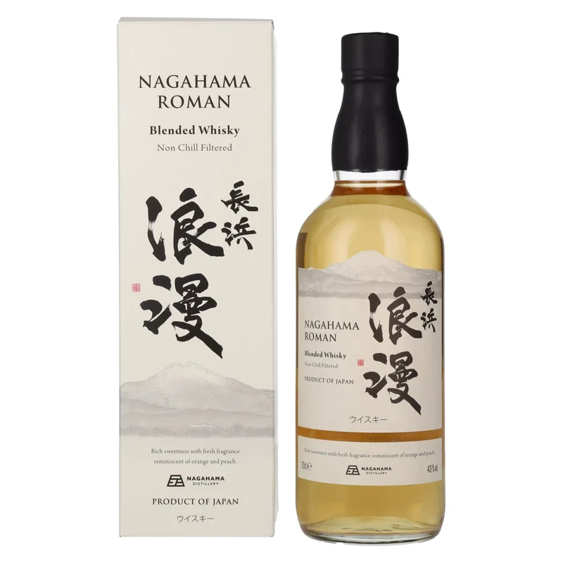 Nagahama Roman Blended Whisky 43% Vol. 0,7l in Geschenkbox