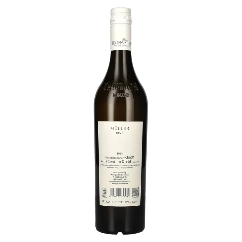 Müller Klöch Gewürztraminer Klöch Vulkanland Steiermark DAC 2024 14% Vol. 0,75l
