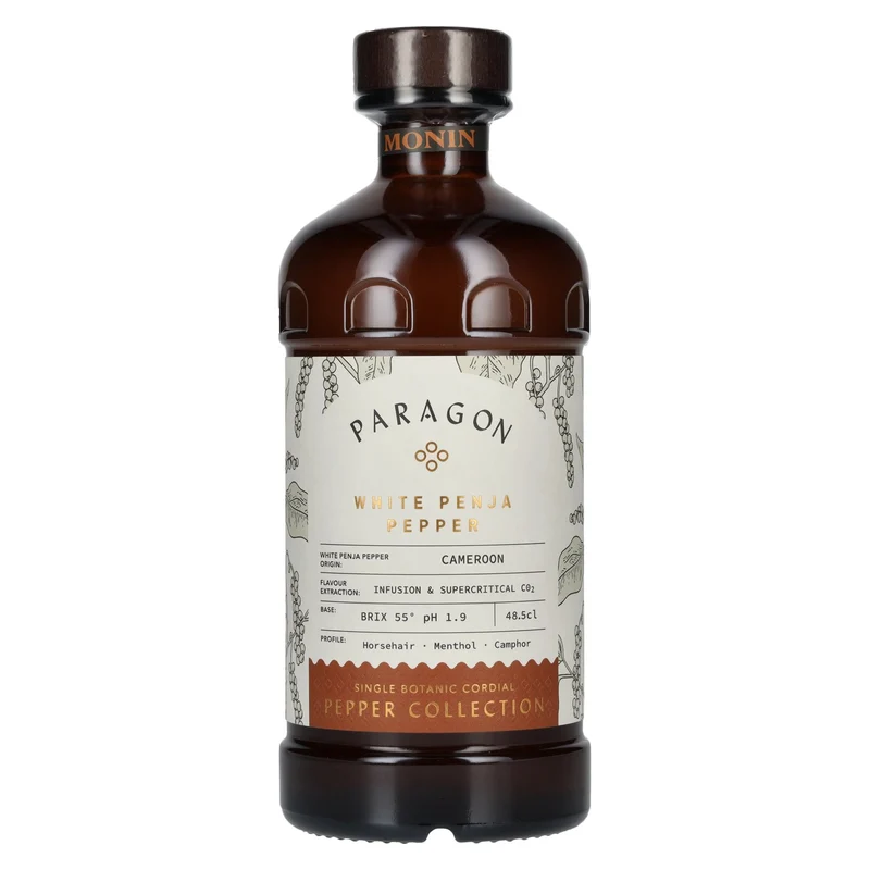 Monin Paragon WHITE PENJA PEPPER Single Botanic Cordial Pepper Collection 0,485l