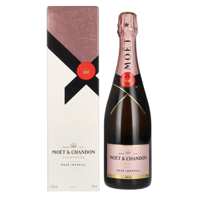 Moët & Chandon Champagne ROSÉ IMPÉRIAL Brut 12,5% Vol. 0,75l in Geschenkbox