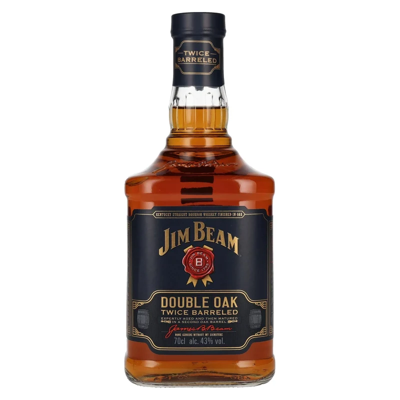 Jim Beam Double Oak Twice Barreled Kentucky Straight Bourbon Whiskey 43% Vol. 0,7l