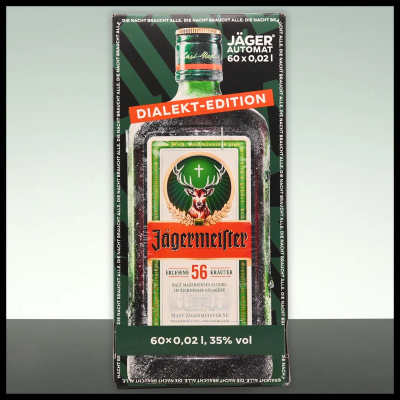 Jägermeister Automat DIALEKT-EDITION 60x 0,02L - 35% Vol.
