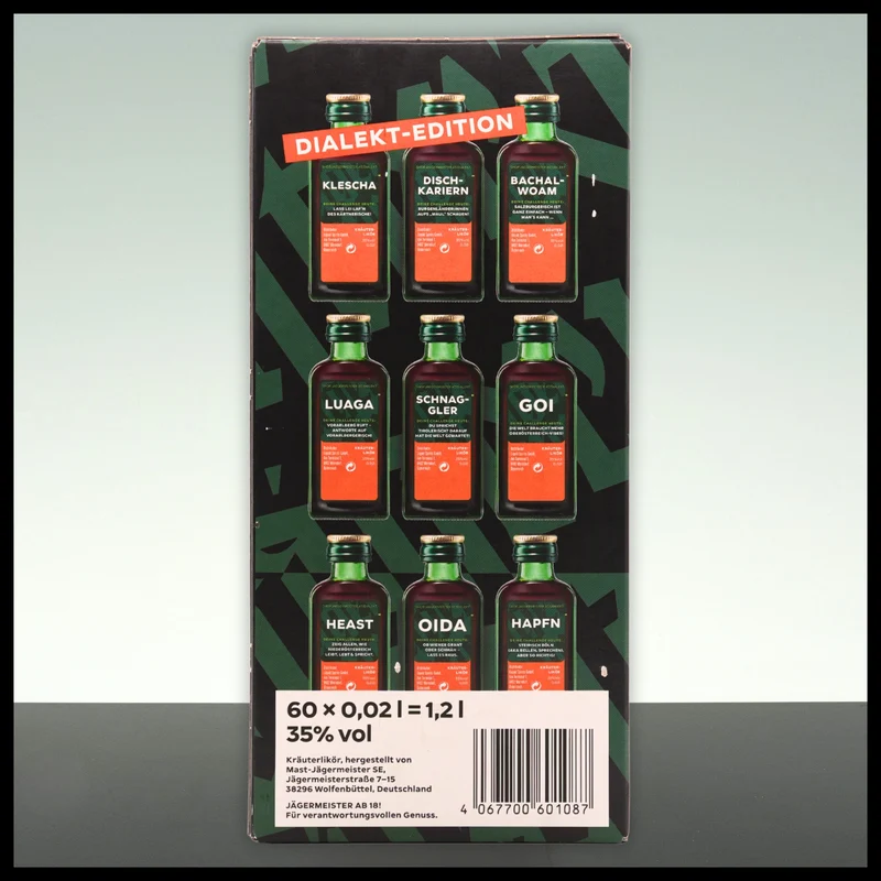 Jägermeister Automat DIALEKT-EDITION 60x 0,02L - 35% Vol.