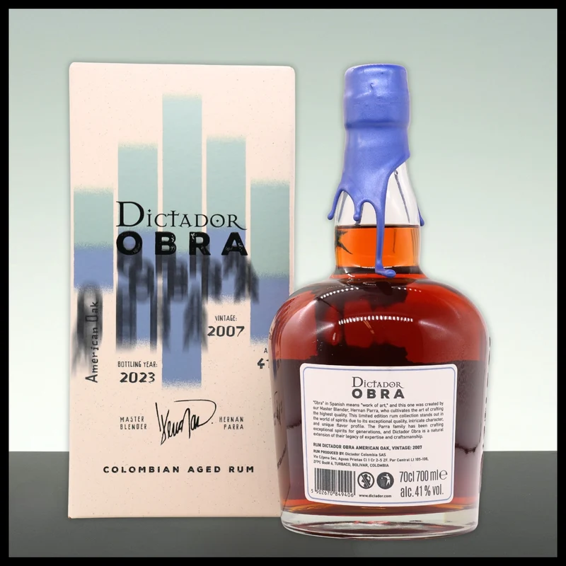 Dictador OBRA American Oak Cask Rum 2007 0,7L - 41% Vol.