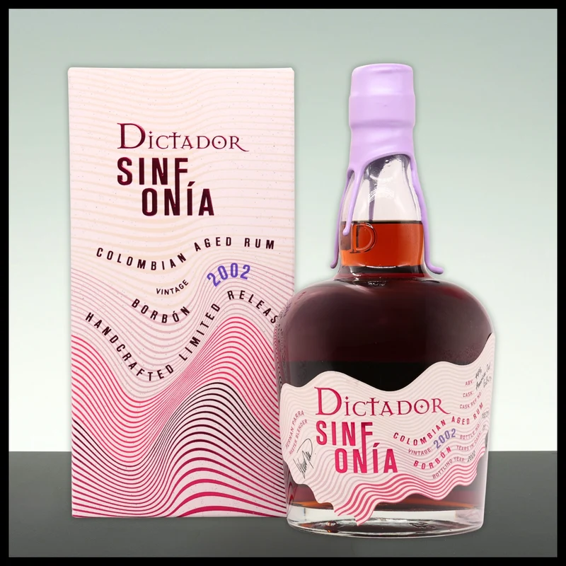Dictador SINFONIA Borbón Rum 2002 0,7L - 44% Vol.