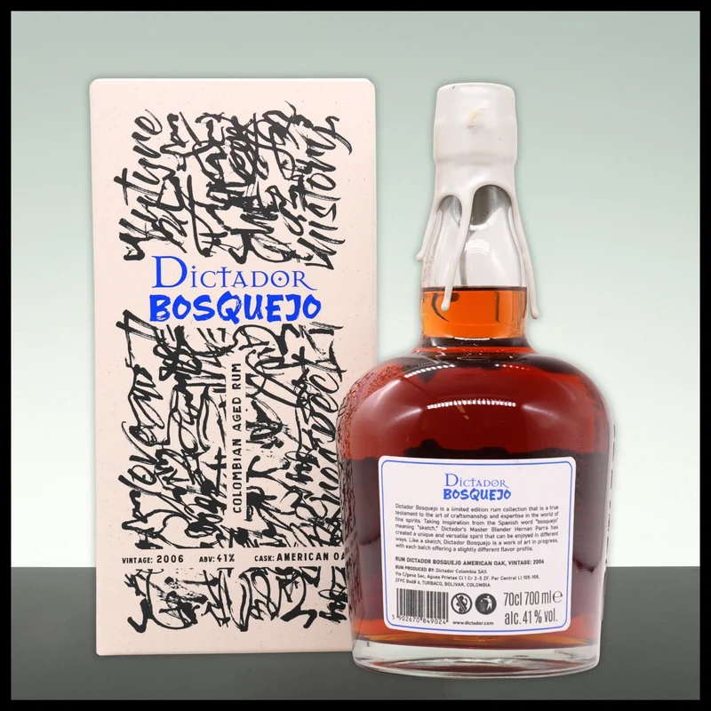 Dictador BOSQUEJO American Oak Cask Rum 2006 0,7L - 41% Vol.