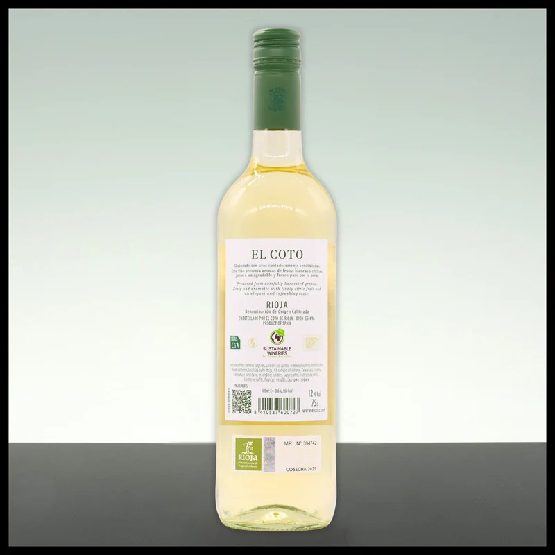 El Coto Rioja Blanco 2025 0,75L - 12% Vol.